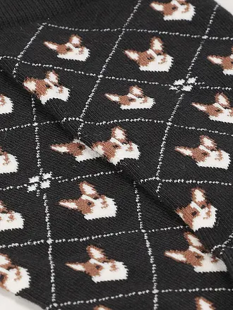 BURLINGTON | Chaussettes femme CORGI 36-41 black | schwarz